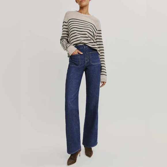 Reformation Victoria High Rise Wide Leg Jeans size 23 - Picture 1 of 14